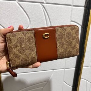 Coach Brown and Tan Wallet